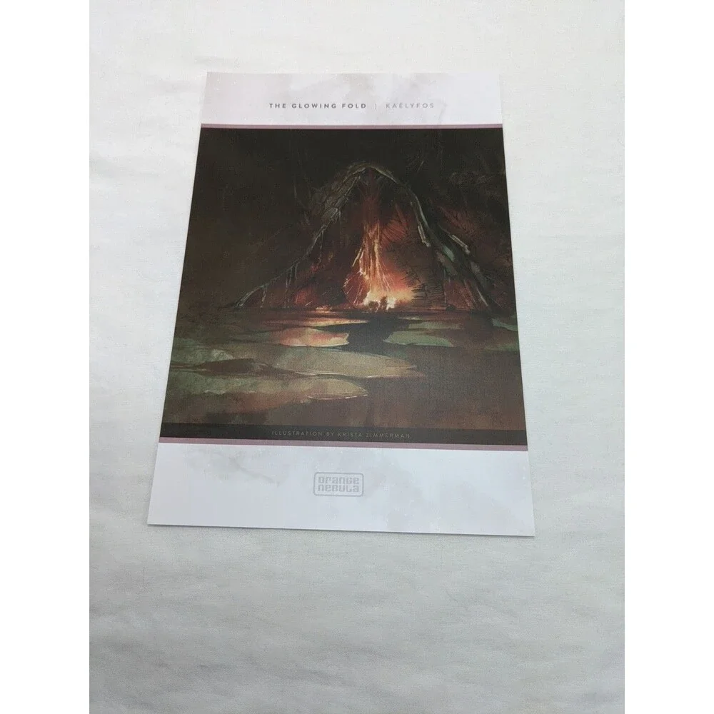 Lot Of (24) Unsettled Orange Nebula Board Game Art Prints 6